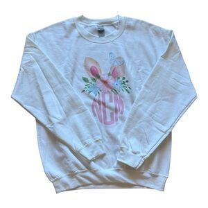 Spring Floral Bunny Sweater